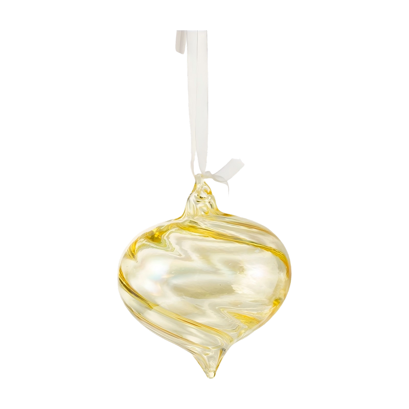 8cm 虹色スワール クリスマス ガラス 安物の宝石ボール