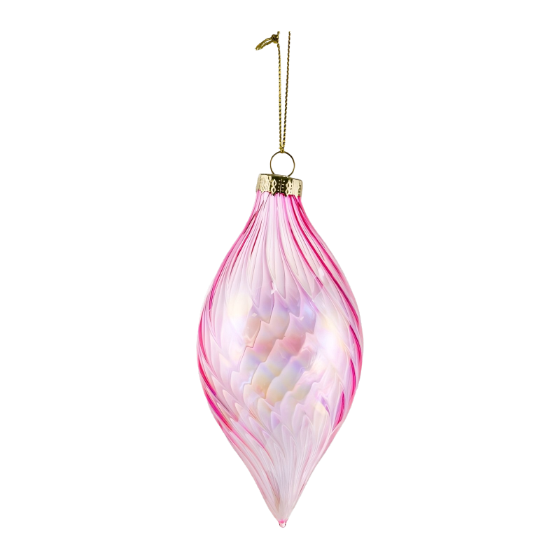 8cm 虹色スワール クリスマス ガラス 安物の宝石ボール