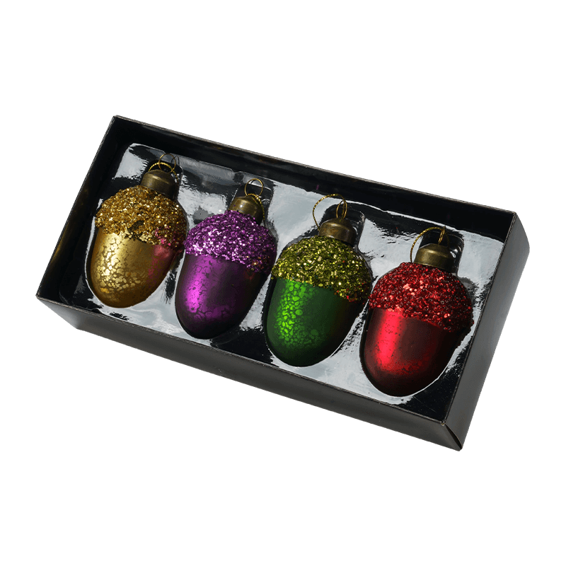 クリスマスガラスオーナメントギフトセット