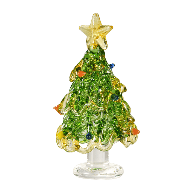 手吹きガラスのクリスマスツリー装飾オーナメント